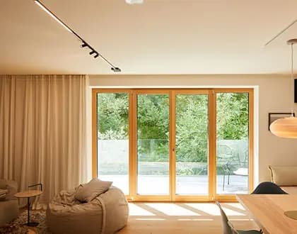Bruckner timber window residential installation