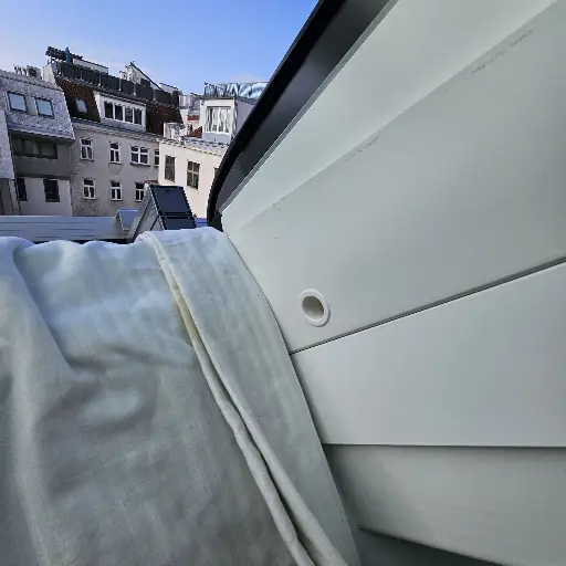 Streak-free VELUX roof window cleaned by Orloffs Streak-free VELUX roof window cleaned by Orloffs