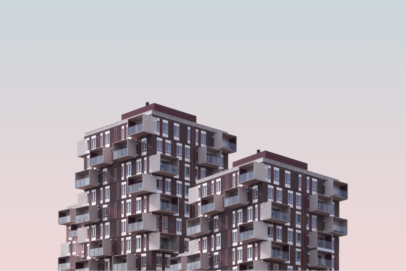 Modern architectural building facade with pristine window systems showcasing design excellence